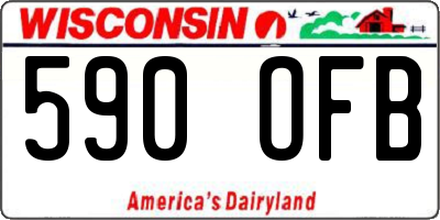WI license plate 590OFB