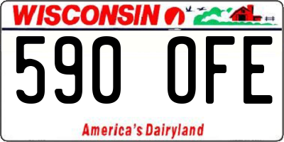 WI license plate 590OFE