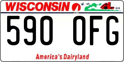 WI license plate 590OFG