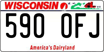WI license plate 590OFJ