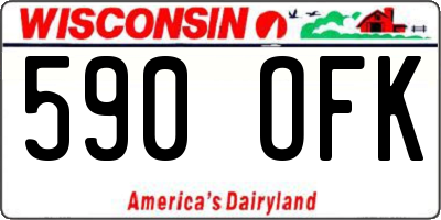 WI license plate 590OFK