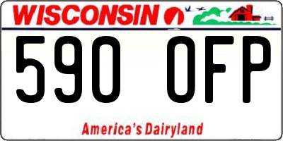 WI license plate 590OFP