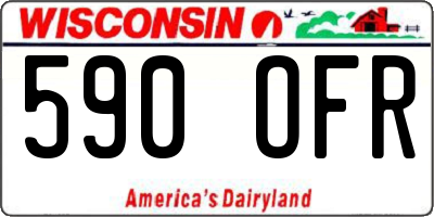 WI license plate 590OFR
