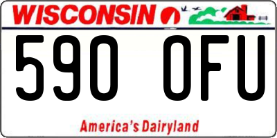 WI license plate 590OFU