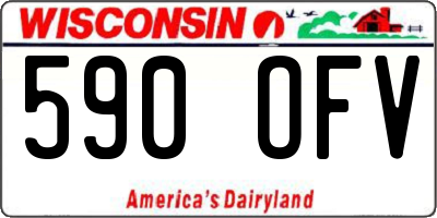 WI license plate 590OFV