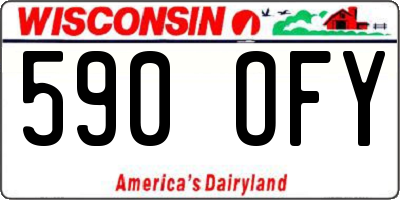 WI license plate 590OFY