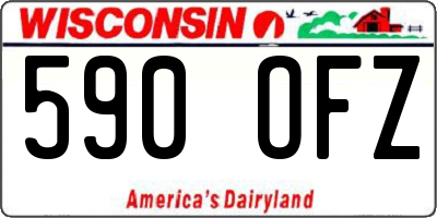 WI license plate 590OFZ