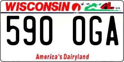 WI license plate 590OGA
