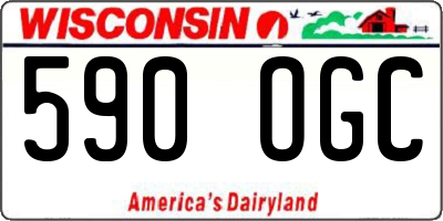 WI license plate 590OGC