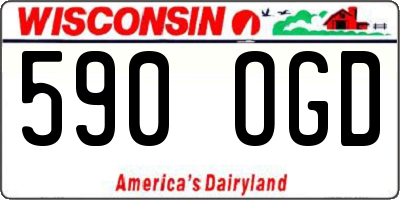WI license plate 590OGD