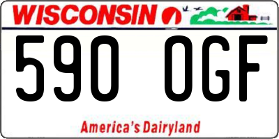 WI license plate 590OGF