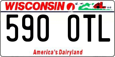 WI license plate 590OTL