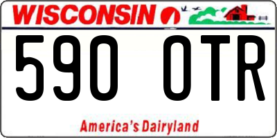 WI license plate 590OTR