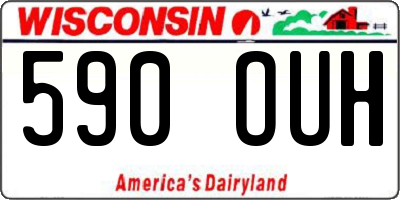 WI license plate 590OUH