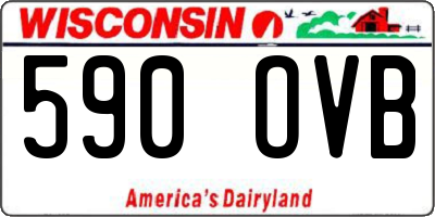WI license plate 590OVB