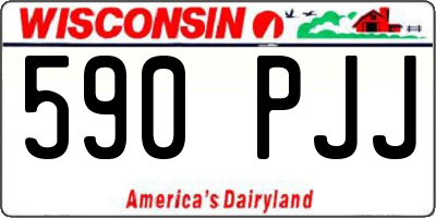 WI license plate 590PJJ