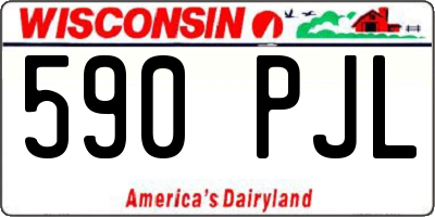 WI license plate 590PJL