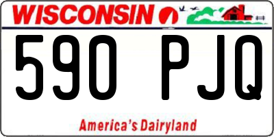 WI license plate 590PJQ