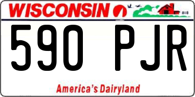 WI license plate 590PJR
