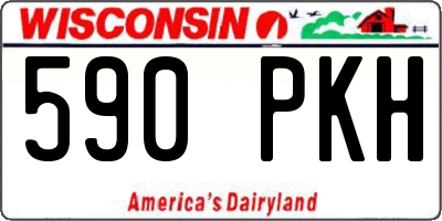 WI license plate 590PKH