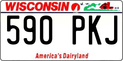 WI license plate 590PKJ