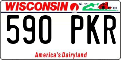 WI license plate 590PKR