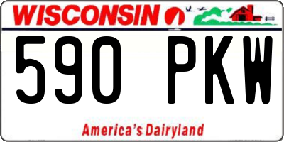 WI license plate 590PKW
