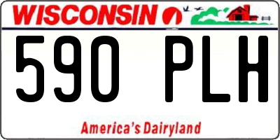 WI license plate 590PLH