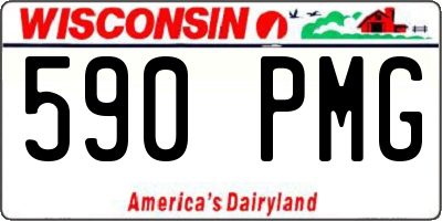 WI license plate 590PMG