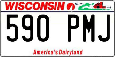 WI license plate 590PMJ