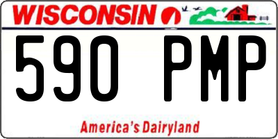 WI license plate 590PMP