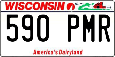 WI license plate 590PMR