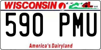 WI license plate 590PMU