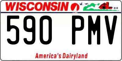 WI license plate 590PMV