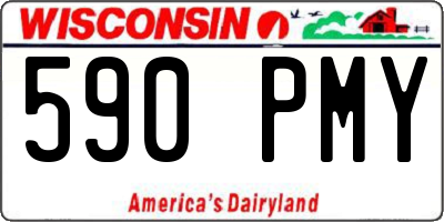 WI license plate 590PMY