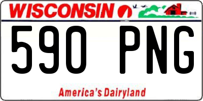 WI license plate 590PNG