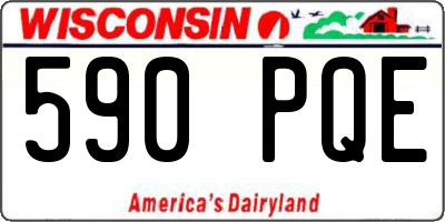WI license plate 590PQE