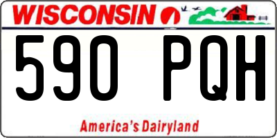 WI license plate 590PQH