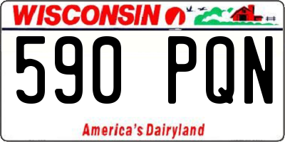 WI license plate 590PQN