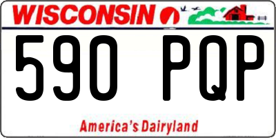 WI license plate 590PQP