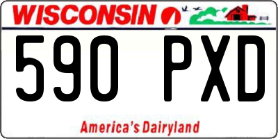 WI license plate 590PXD