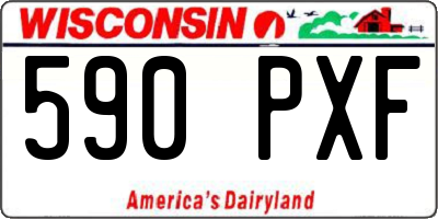 WI license plate 590PXF