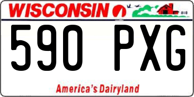 WI license plate 590PXG