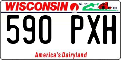 WI license plate 590PXH