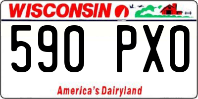 WI license plate 590PXO