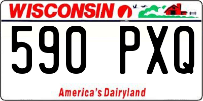 WI license plate 590PXQ