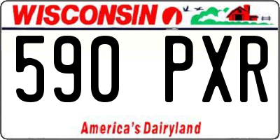 WI license plate 590PXR