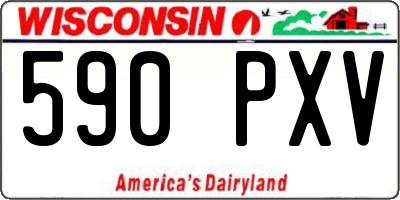 WI license plate 590PXV