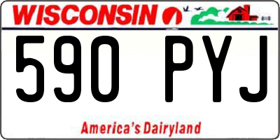 WI license plate 590PYJ