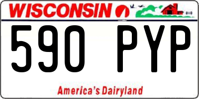 WI license plate 590PYP